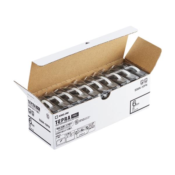 �L���O�W���@�e�v���@�v���e�[�v�G�R�p�b�N�@�����x���@6mm���@10�Z�b�g�@SS6K-10PN