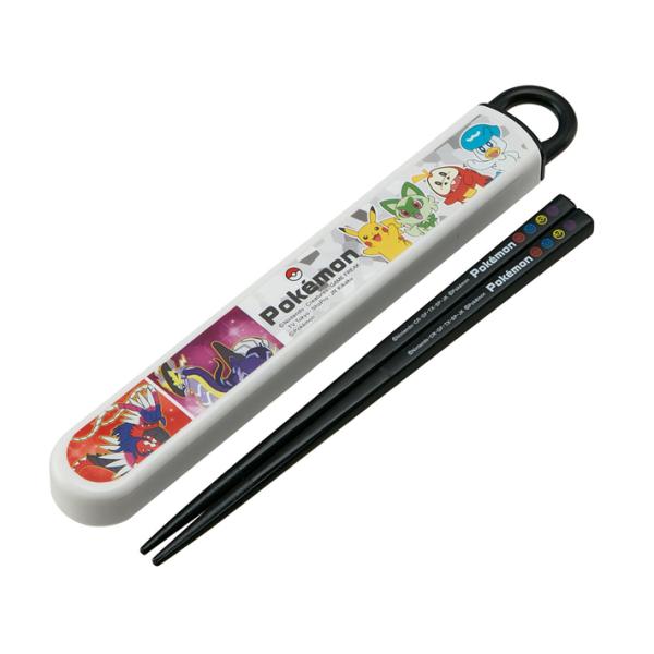スケーター ポケモン 抗菌食洗機対応スライド箸&箸箱セット 16.5cm