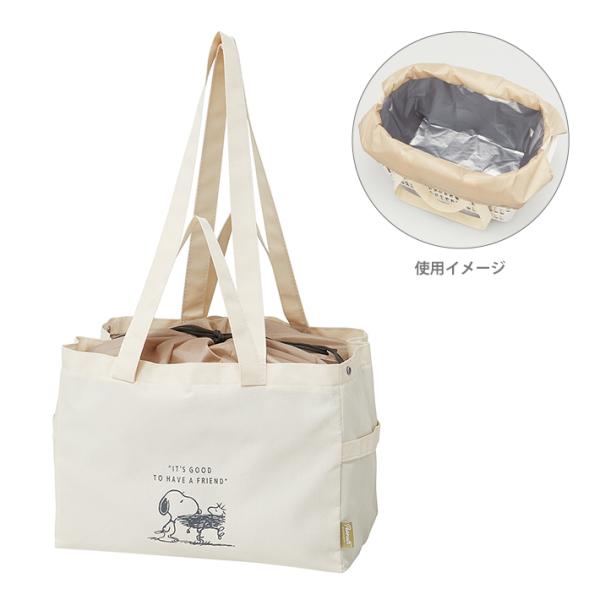 スケーター スヌーピー サイドベルト付保冷レジカゴバッグ バッジ柄