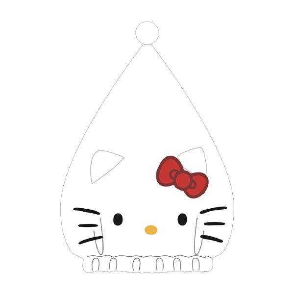 ハローキティ バラエティキャップタオル キャップ キティ柄 [No