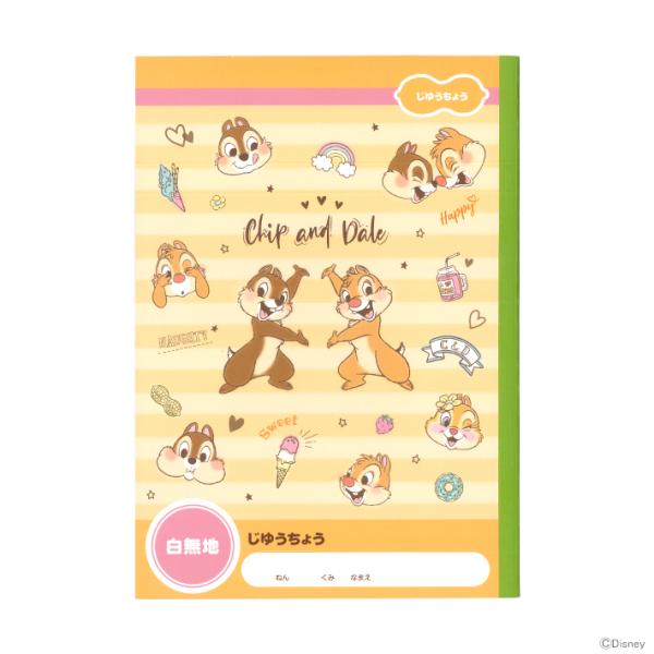 サンスター文具 ディズニー チップ＆デール じゆうちょう B5
