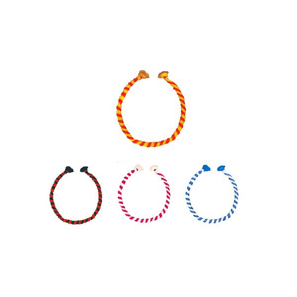 運動会にピッタリのカラフルなはちまき！中芯入りだからきれいに巻ける☆4色からお選びいただけます！【カラー】赤×黄青×白白×ピンク赤×黒【仕様】サイズ：φ11×全長950mm材質：綿、アルミ※お取り寄せ商品の為、納品に3〜7日程度頂戴する場合...