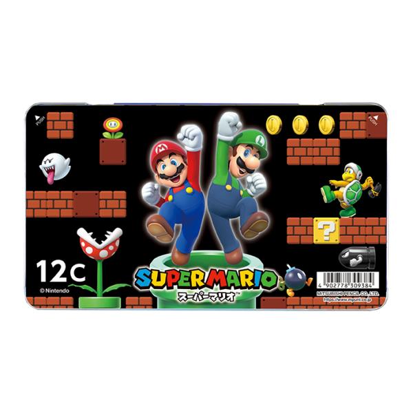 三菱鉛筆 スーパーマリオ 色鉛筆 880級 12色 4902778309384