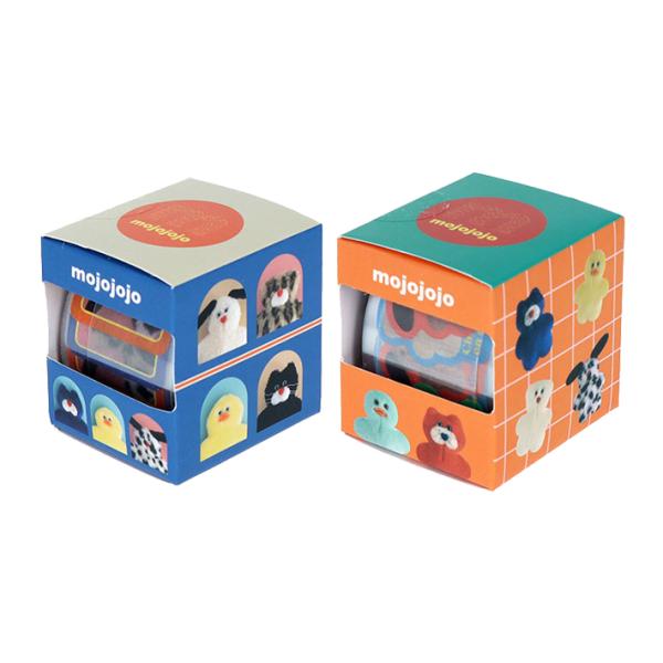 サンスター文具 mojojojo ボックス入りマスキングシール 2カラー [M便