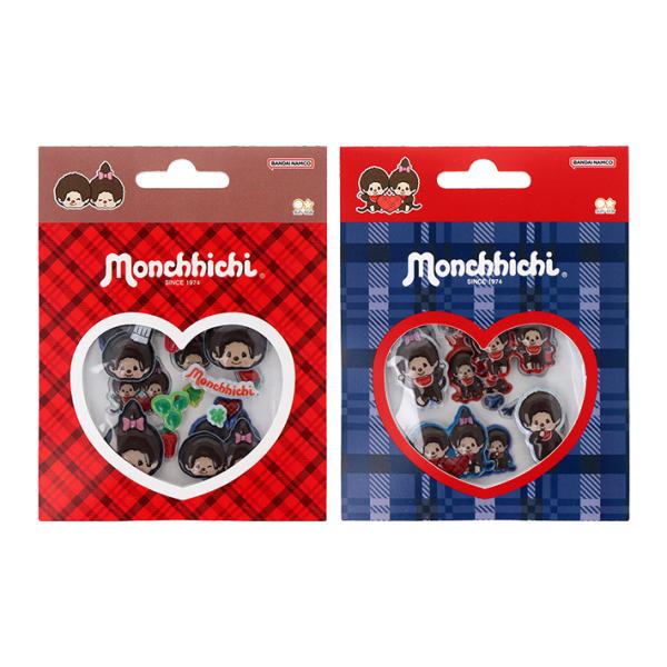 サンスター文具 モンチッチ ぷっくりシール 2柄 [M便 1/6