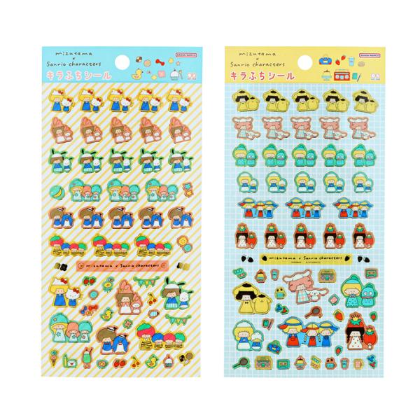 sanrio（サンリオ） mizutama×サンリオキャラクターズ キラふち シール