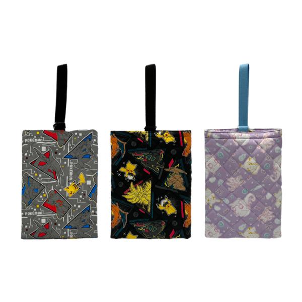 ポケットモンスターのシューズバッグです。上履きや靴の持ち運びに便利！キルト製なので軽量で丈夫♪小物や学習道具の持ち運びに使用しても◎【カラー】・クロ（4513266267545）・グレー（4513266269471）・パープル（451326...