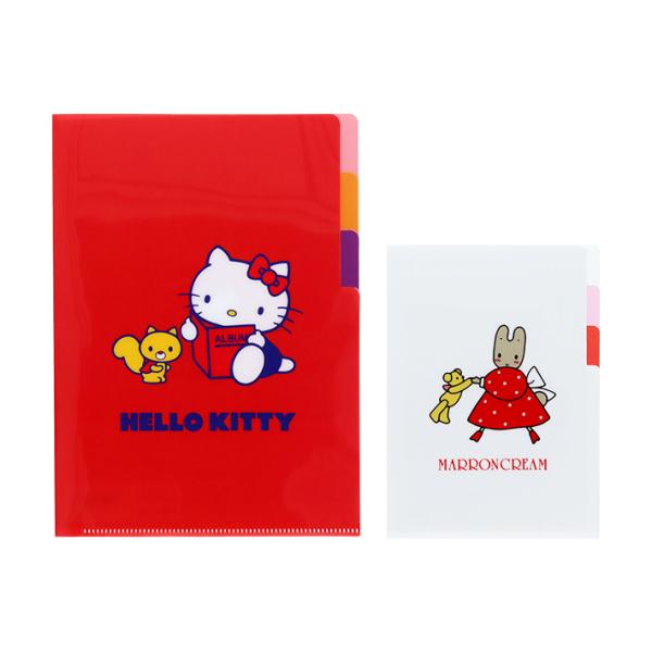 サンスター文具 サンリオキャラクターズ クリアファイル 3ポケット A5
