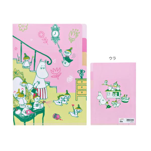 MOOMIN ムーミン 80周年記念 クリアファイル 3ポケット A5 おへ