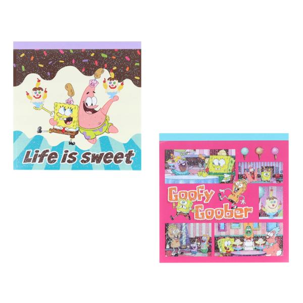 サンスター文具 スポンジ・ボブ スクエアメモ 2柄 [M便 1/6] : シブヤ