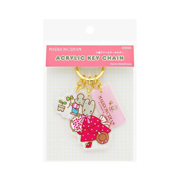 sanrio レトロ サンリオキャラクターズ 3連アクリルキーホルダー