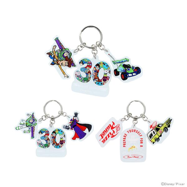 サンスター文具 ディズニー トイ・ストーリー 3連アクリルキーホルダー