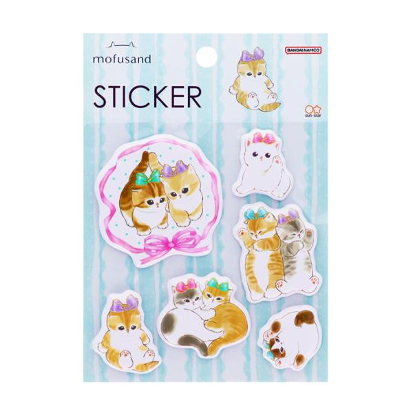 サンスター文具 mofusand ぷにステッカー りぼん柄 4901770787046 [M便