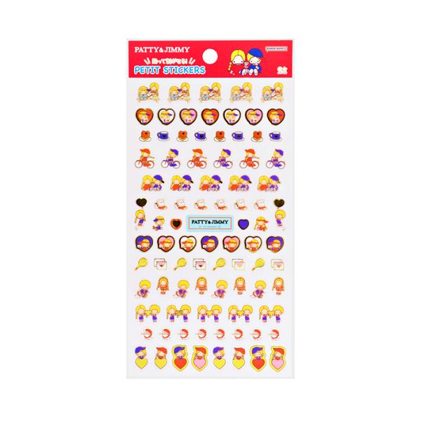 sanrio レトロ サンリオキャラクターズ プチシール パティ&ジミー柄