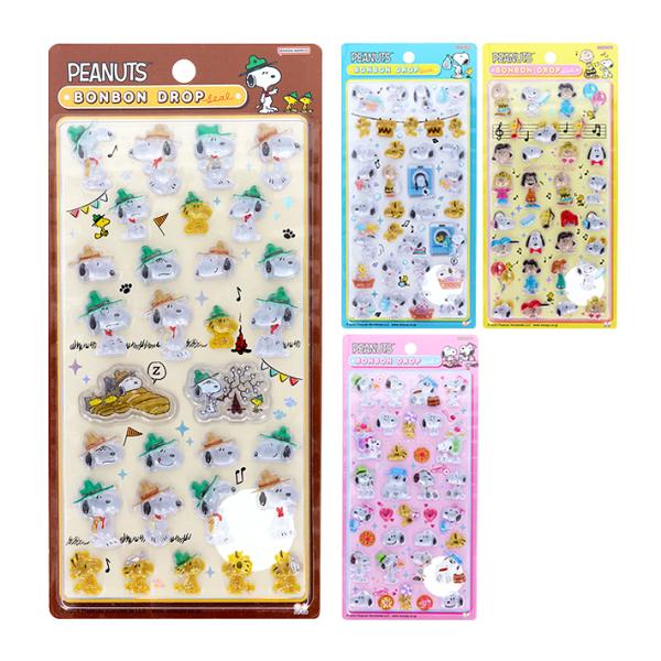 ヤマネコ【正規品】　スヌーピー　ボンボンドロップシール　4点セット ヤマネコ【正規品】 スヌーピー ボンボンドロップシール 4点セット
