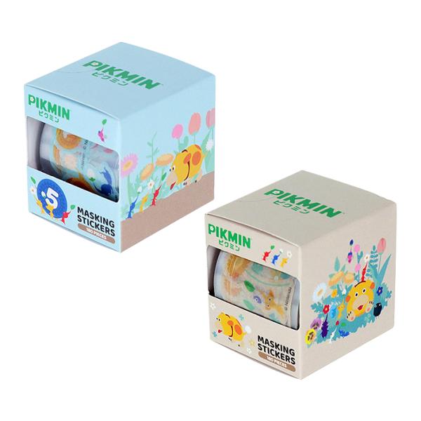 1枚ずつ剥がして使えるボックス入りマスキングシールです。ピクミンたちの行動を表現したデザインが可愛い♪ピースたっぷりで楽しく使用できる◎【カラー】・ライトブルー（4901770574226）・ベージュ（4901770574233）【仕様】本...