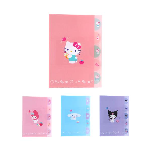 サンスター文具 サンリオキャラクターズ ダイカットクリアファイル A4