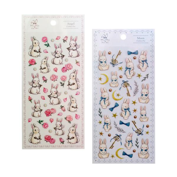 Clothes-Pin たけいみき クリアシール mimi 2柄 [M便 1/36] : シブヤ