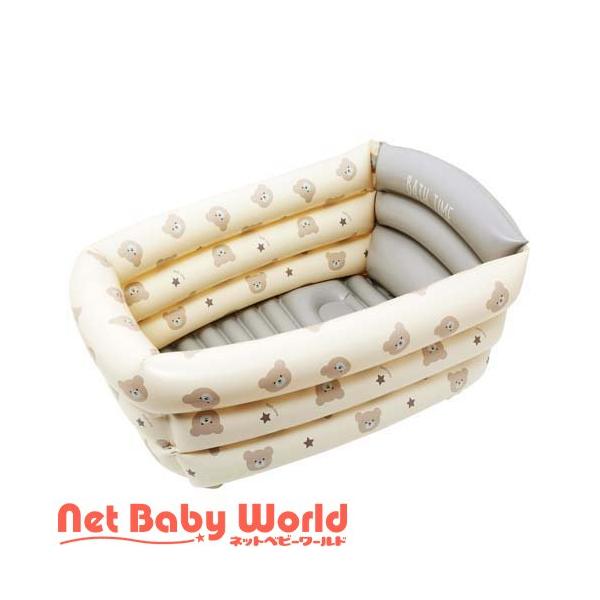 ふんわりベビーバス くま/ベビーバス/ブランド：永和(EIWA)/【発売元、製造元、輸入元又は販売元】永和/【ふんわりベビーバス くまの商品詳細】●赤ちゃんの沐浴用バスタブです。空気で膨らませるため、ふわふわです。●水抜き栓がついており大変...