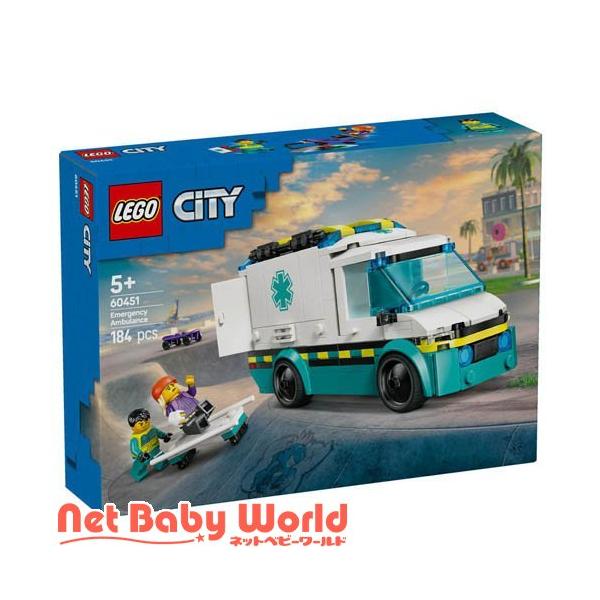 レゴ(LEGO) シティ きゅうきゅう車 60451 ( 1個 )/ レゴ(LEGO) ( おもちゃ 玩具 プレゼント 5歳 6歳 7歳 )