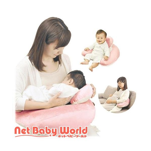 カーメイト エールベベ 3wayクッション プレミアム パステルピンク ( 1個 )/ エールベベ(AILEBEBE)