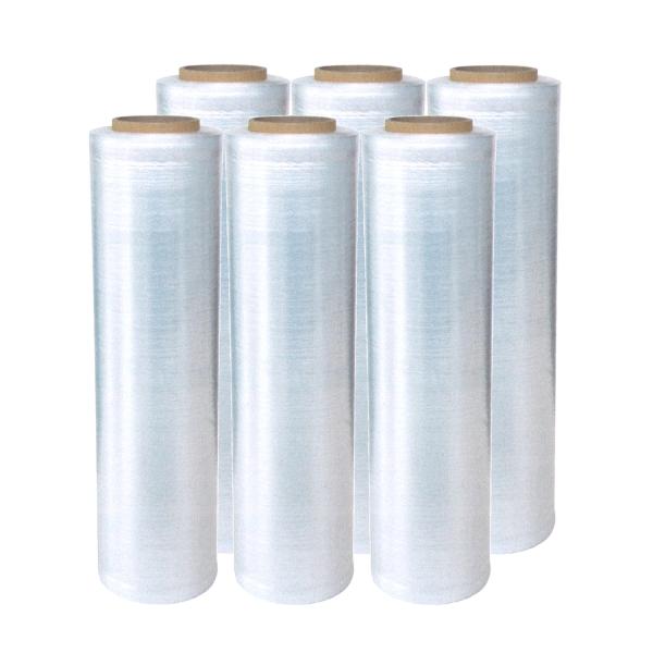ストレッチフィルム N6-Plus 厚み6μm x 幅485mm x 長さ750m 6巻入 Plusシリーズ 司化成 エッジ強化