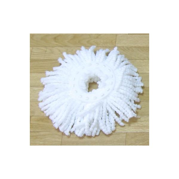 材質：ポリエステル※回転モップサイクロンの替えモップです。　回転モップサイクロンIIには使用できません。