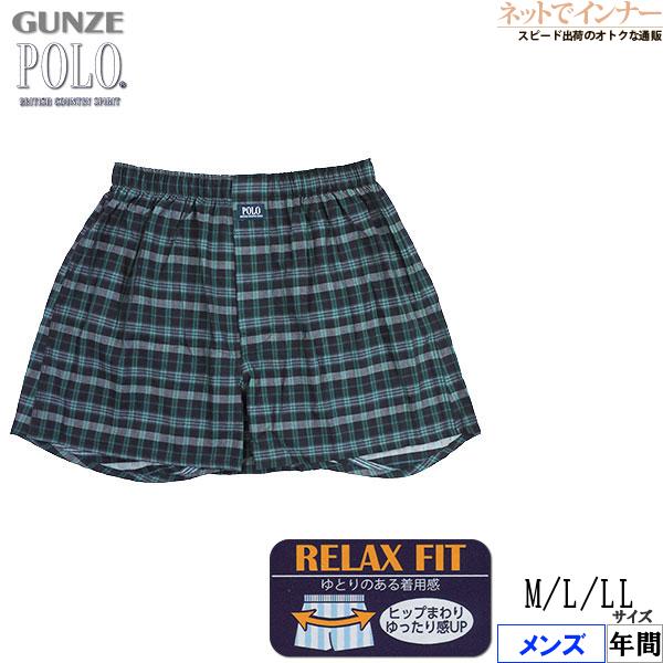 GUNZE グンゼ POLO ポロ メンズトランクス 前あき チェック柄