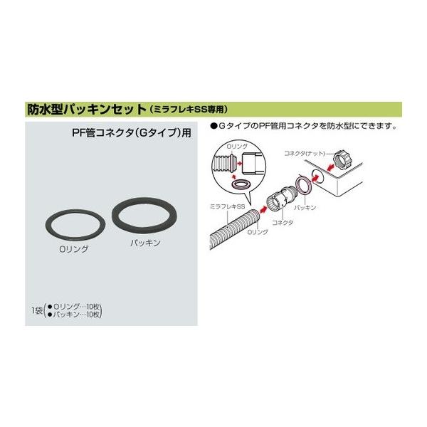 未来工業 KS-16GP 防水型パッキンセット(ミラフレキSS専用) 10 未来工業 KS-16GP 防水型パッキンセット(ミラフレキSS専用) 10