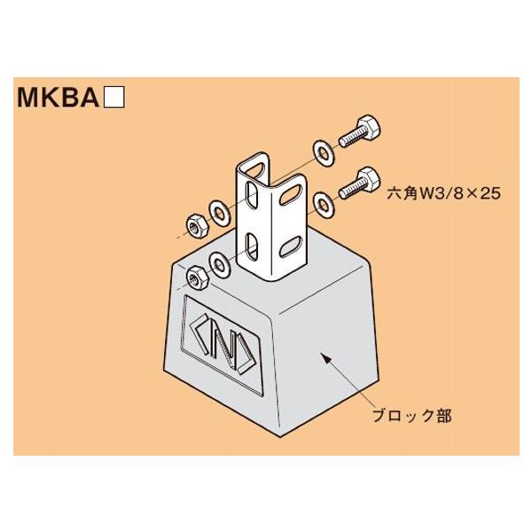 ネグロス MKBA1 ワールドダクター アングル架台用基礎ブロック