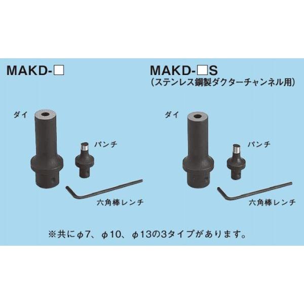 ネグロス MAKD-13S マックツール 替金型（MAKD用） Φ13 : ネットde電材  