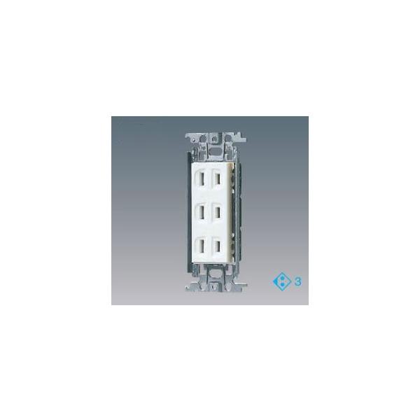 ■説明：金属枠付の埋込トリプルコンセントです。■定格：コンセント15A 125V AC■枠：金属枠■使用周囲温度：-10℃〜40℃■適用電線：600 Vビニル絶縁電線（IV）φ1.6 mm、φ2 mm Cu（銅） 単線専用、 600 Vビニ...