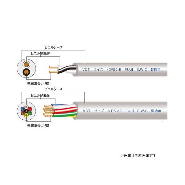 �x�m�d���H�� VCT 6C-0.75 �r�j���L���u�^�C���P�[�u�� 6�S 0.75����mm �؂蔄�� [������s��]