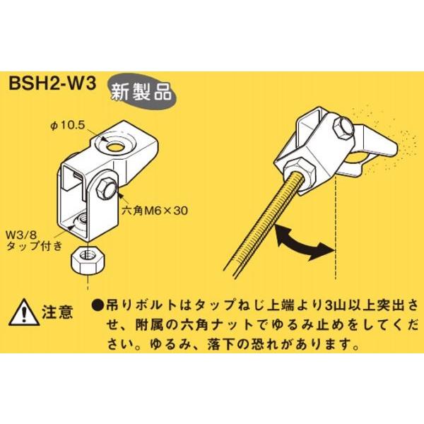 ネグロス S-BSH2-W3 ネグロック 吊りボルト支持金具 天井壁面用 