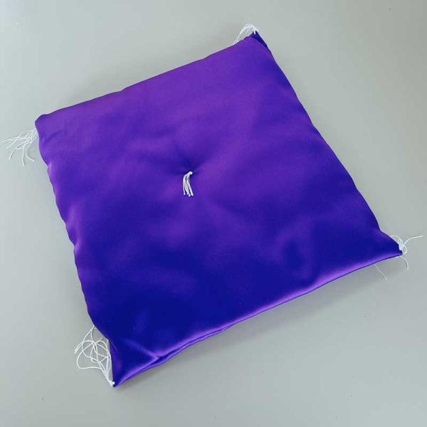 ひょうたん用座布団紫25cm　ひょうたんや小物などの置物向け