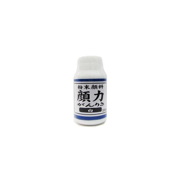 粉末顔料顔力 200ml 白 塗料やパテなどの着色 補色用 シマモト
