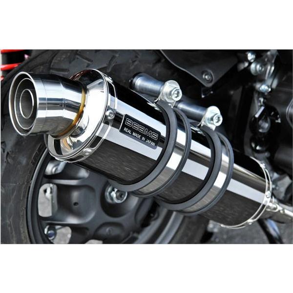 BEAMS ステンレス マフラー 付属品付き BEAMS（ビームス） BEAMS R-EVO スーパーメタルブラック リード125