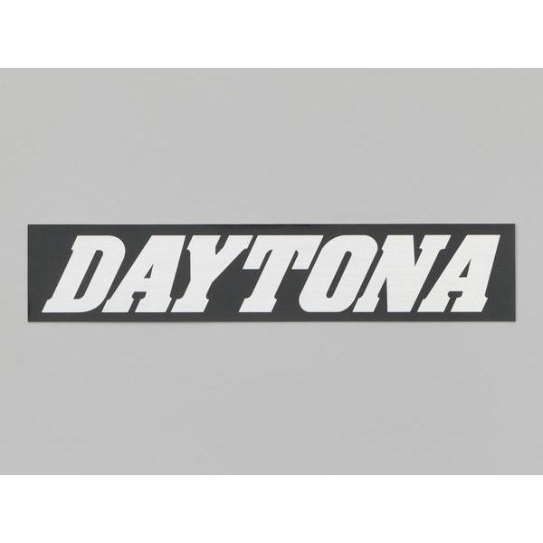 DAYTONA（デイトナ） DAYTONA DAYTONA 角ステッカー 黒/銀文字 150mm