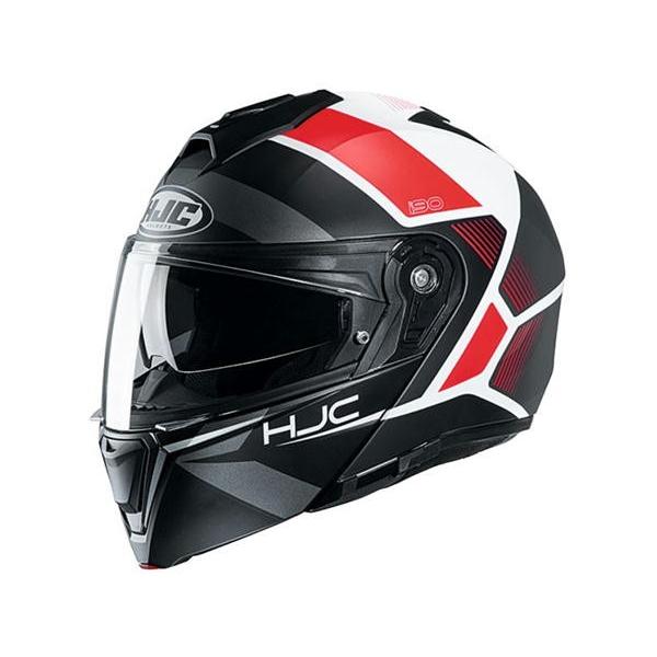 HJC ヘルメット HJH190 i90 ホレン BLACK/RED MC1SF サイズXL