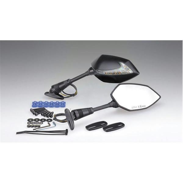 キジマ　シーケンシャルウィンカー　203-8077 KIJIMA キジマ TECH06 カウルマウントミラー with