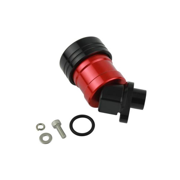 ポッシュフェイス POSHFaith バイク ブレーキ ビレットリアマスタータンク 40度 NSR50 RED/BLACK