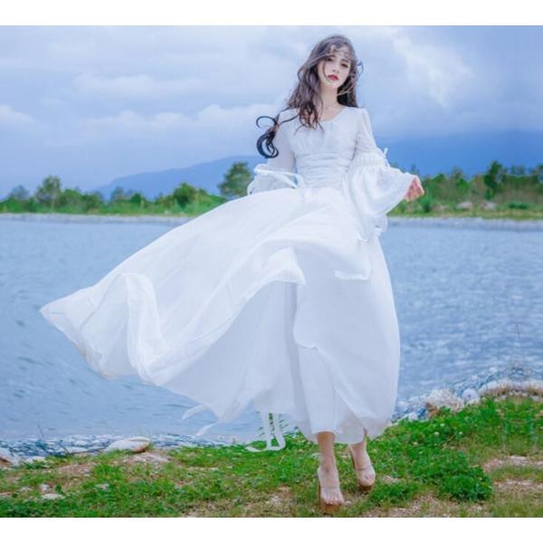 マキシワンピ マキシワンピース ドレス 長袖マキシ丈 結婚式 白 ホワイト ロング ワンピース レディース Buyee Buyee 提供一站式最全面最專業現地yahoo Japan拍賣代bid代拍代購服務 Bot Online