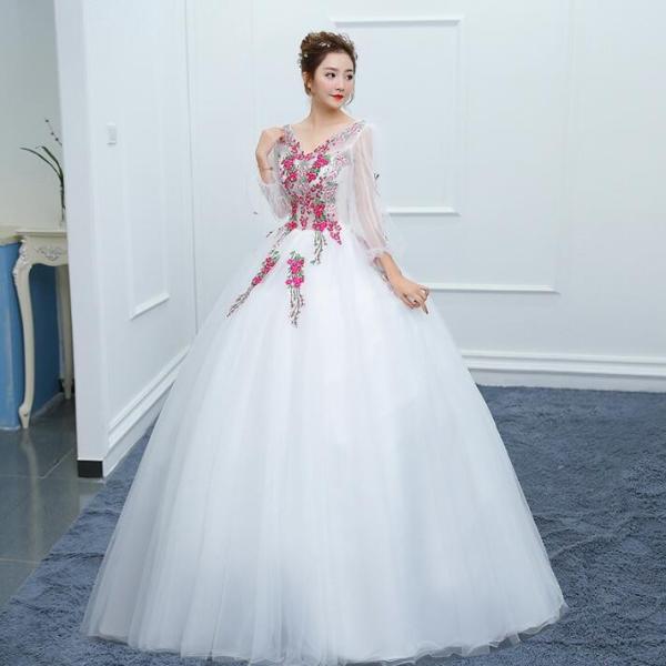 花嫁 カラードレス ウェディングドレスロングドレス フワフワドレス パーティードレス ステージ衣装 演奏会 結婚式 披露宴ドレス 二次会 Buyee 日本代购平台 产品购物网站大全 Buyee一站式代购 Bot Online