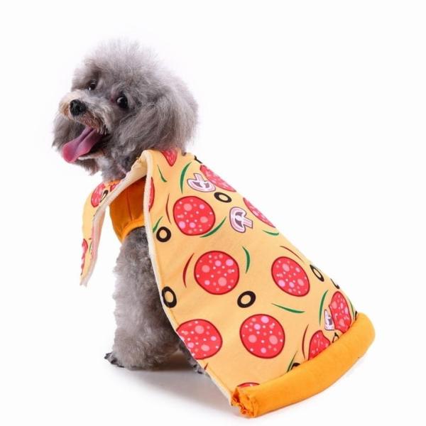 【新作】クリスマス 犬服 ドッグウェア 着ぐるみ ペット コスプレ ハロウィン衣装 仮装 変身 コスチューム ピザ風【a096】【送料無料】