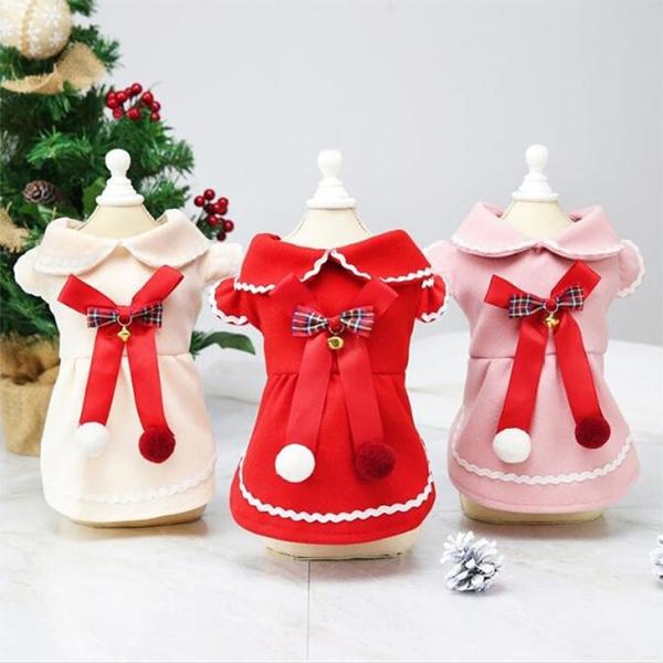 【最終値下げ】パーティー ドレス おしゃれ 犬 服 秋冬 クリスマス プレゼント ドレス ワンピース サンタ おしゃれ お出かけ お散歩 ドッグウェア