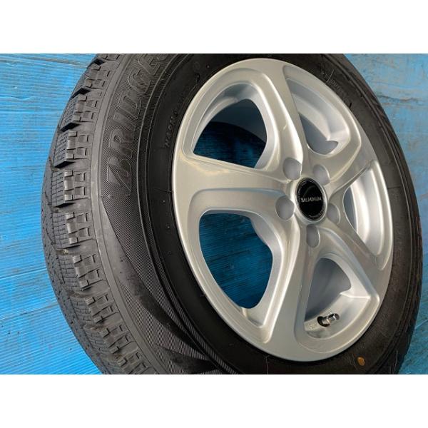 【15インチ】【スタッドレスタイヤ】【ホイール・ナット付】ブリザック・バルミナ BRIDGESTONE（ブリヂストン） 中古 15インチ スタッドレスタイヤ