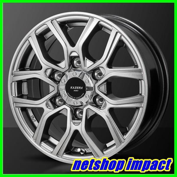KAZERA H301 15×6.0J 6H-139.7 CZbg44 4{ő ƓX܂ NV350 Lop