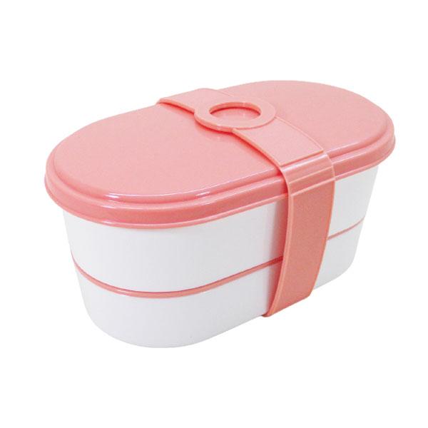 ２段式弁当箱 お弁当箱２段　ランチパック コロ 株式会社　高敏ｘ４個セット/卸/送料無料