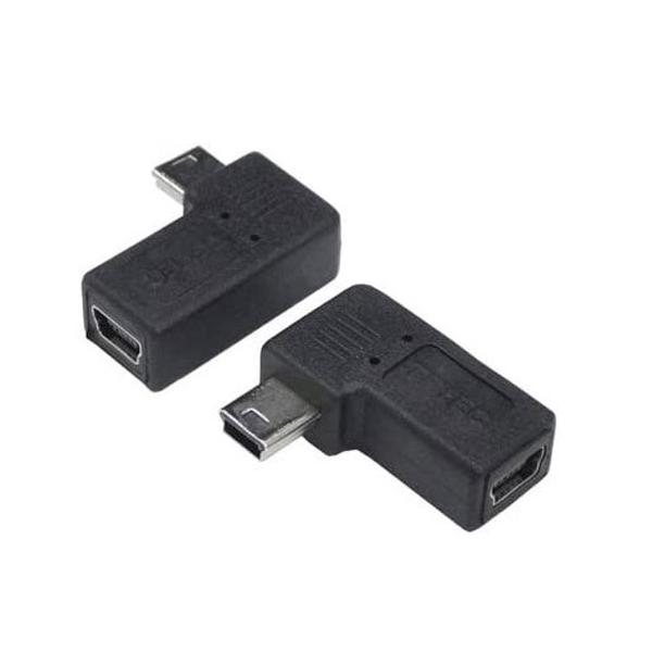 変換名人 USB2.0 L型変換プラグ USB mini 5pin 左L型（フル結線）USBM5-LLF/7961ｘ１個/送料無料メール便
