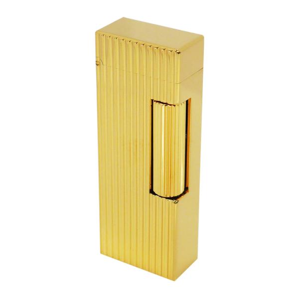 ダンヒル ローラー ガスライター シルバー ゴールド ストライプ　希少美品 楽天市場】外装良品☆Dunhill ダンヒル スクエア ストライプ柄